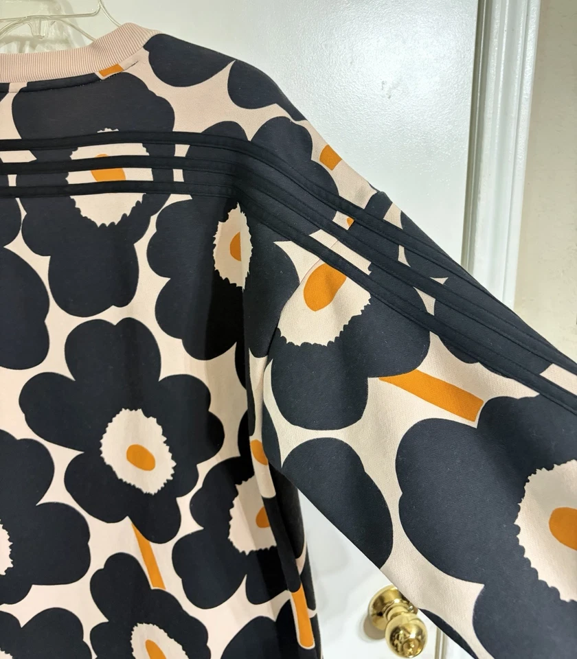 ADIDAS x Marimekko Unikko Floral Polar Sudadera Vestido-Talla S-Multi Foto 4 de 4