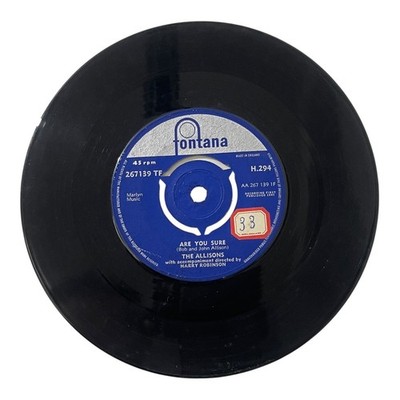 The Allisons Are You Sure / There's One Thing More 7'' Fontana 1962