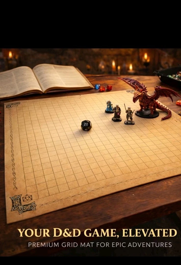 Donjons Et Dragons - Tapis De Jeu Market Square - Neuf Sous Blister