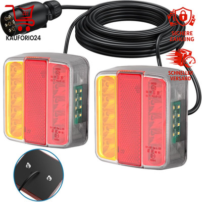 AUTOUTLET Rückleuchten Set 18 LED 7,5m Kabel E11 Standard