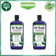 Dr Teal's Foaming Bubble Bath, Eucalyptus  Spearmint, 34 fl oz, 2 Pack - Relax