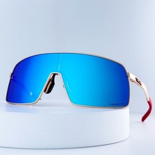 Oakley Sutro Ti OO6013 Rose Gold Titanium Frame Lake Blue Lens Sunglasses