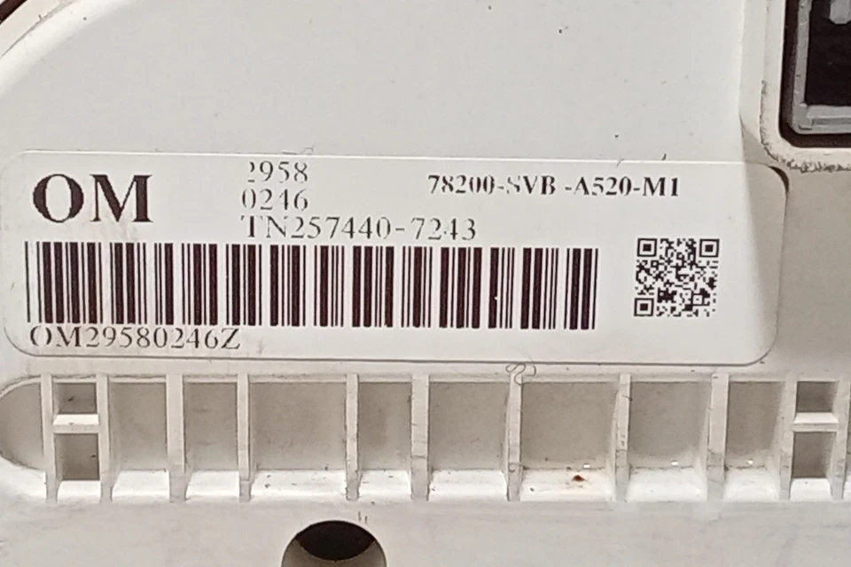 Honda Civic 2007-2011 tacómetro inferior odómetro 110 k OEM Foto 3 de 4