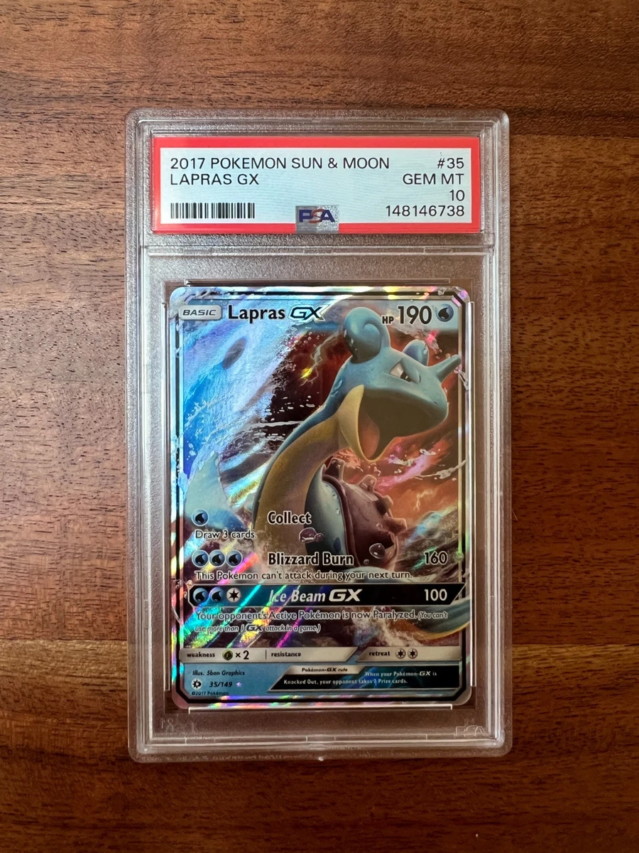 Lapras Pokémon TCG Professional Sports Authenticator (PSA) Sun