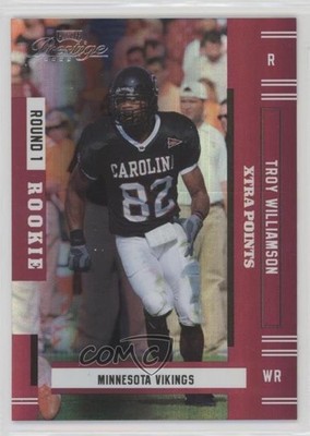 2005 Playoff Prestige Xtra Points Red 13/150 Troy Williamson #213 Rookie RC 6f8