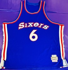 Authentic 1977-1978 Julius Erving #6 Philadelphia 76ers Mitchell Ness Jersey 56