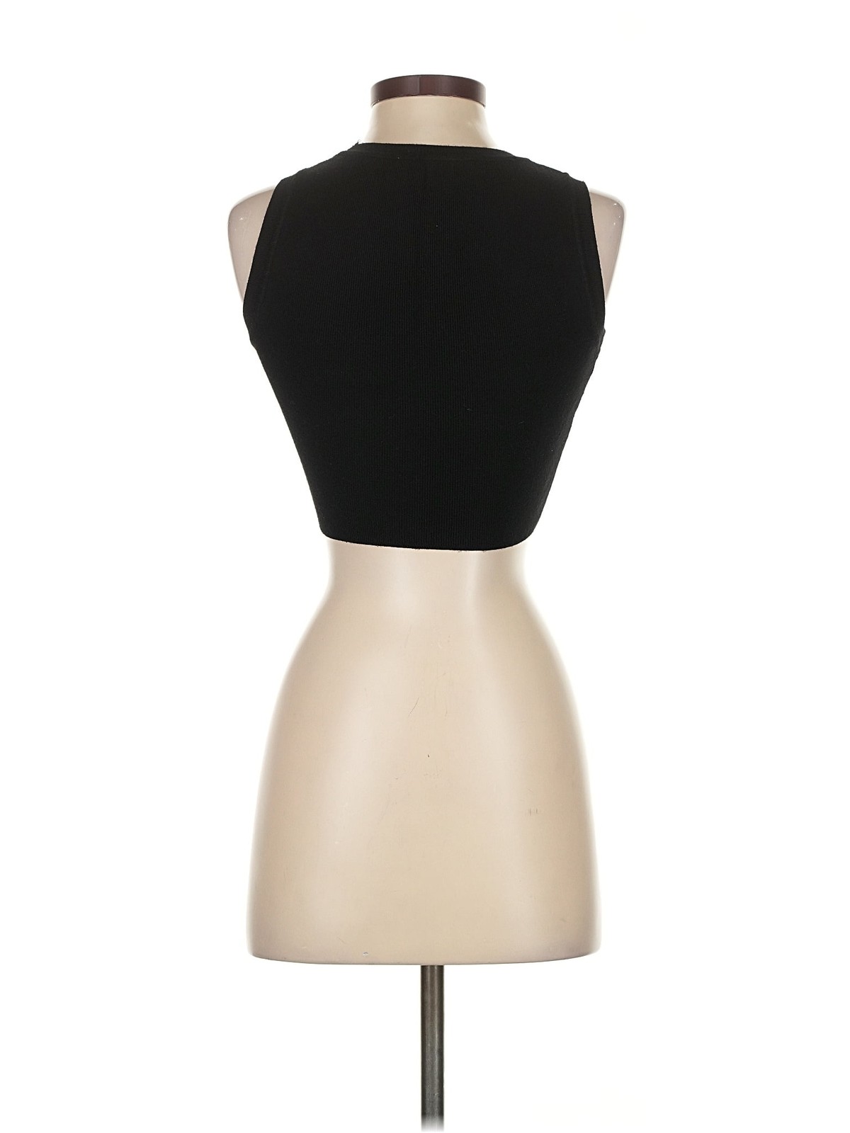 Zara Women Black Tank Top S thumbnail 2