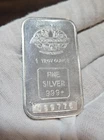 1 oz Engelhard Maple Leaf  .999 Fine Silver Smooth Back