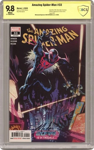 Amazing Spider-Man #33A Gleason CBCS 9.8 Witnessed Sig Spencer 2020