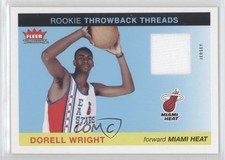 2004-05 Fleer Tradition Rookie Throwback Threads Jersey Dorell Wright #TT-DW 2u3