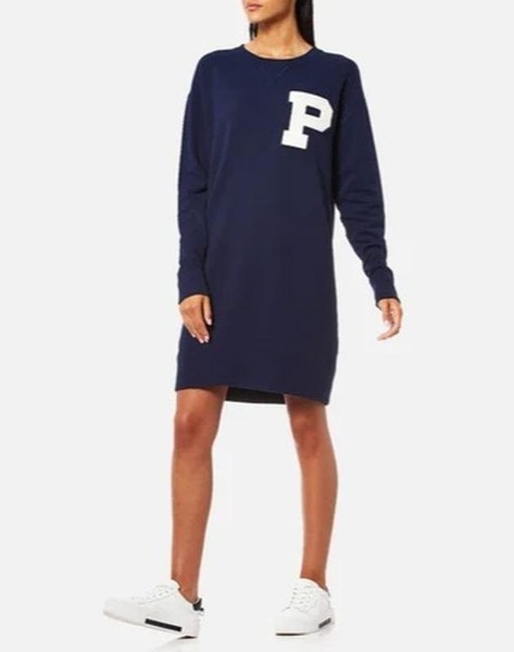 Women Polo Ralph Lauren Dress Navy Cotton 40 / L /
