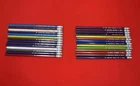 MLB Baseball Pencils Striped No. 2 Unsharpened Vintage 1970s Set Of 28