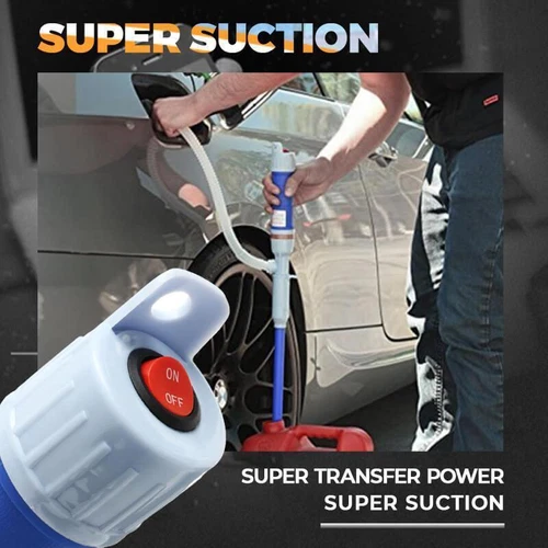 Battery Powered Electric Fuel Transfer Siphon Pump Gas Oil Water Liquid 2.2 GPM - Picture 5 of 15