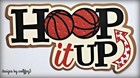 Craftecafe Basketball Title paper piecing premade scrapbook page diecut Wolffey5