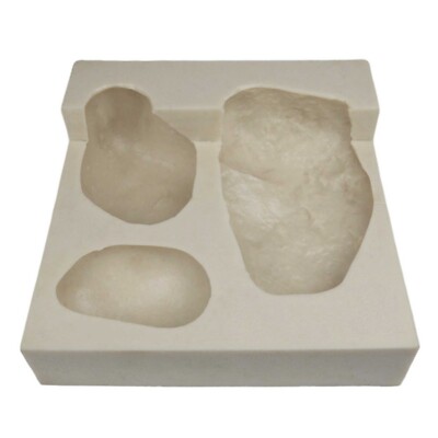 Stone Master Molds Rubber Mold for Concrete, River Rock 1-Step Corners with Plug