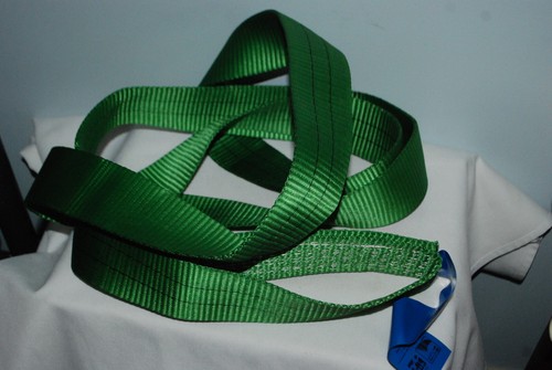 Poly Green 10 ft Endless Round Sling Recovery Axle Strap, Wrecker, Crane, Loop