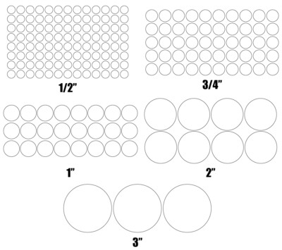 Polka dot stickers! Permanent outdoor glossy vinyl decals - Pick size and color!