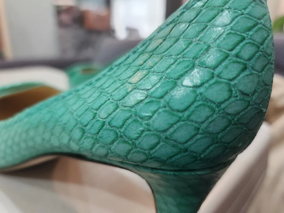 Zapatos de salón Kate Spade Crocodile Kelly verde 8,5 Foto 2 de 4