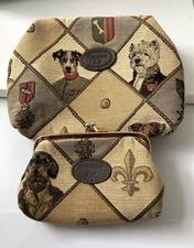 GOBELINS Art Tapestry Pouch Bag / Coin Purse Combo Set