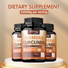 Turmeric Curcumin 2600mg-Highest Potency 95 -Antioxidant, Joint  Immune Support
