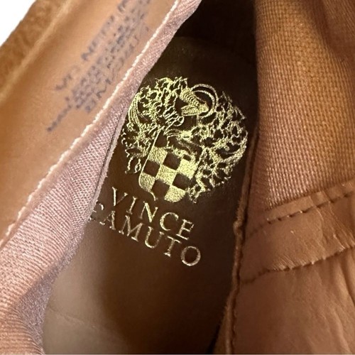 Vince Camuto Nerlinji Western Slouch Leather Ankle Boots Size 8 Suede Point Toe - Picture 8 of 10