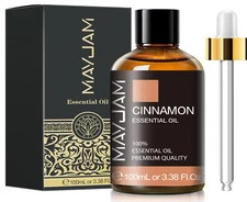 Cinnamon Essential Oil, MAYJAM Pure Essential Oils, 3.38FL.OZ Cinnamon Oil, Perf