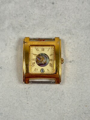 VTG Beverly Hills Polo Club Watch 24mm Square Date MOP Dial New Battery