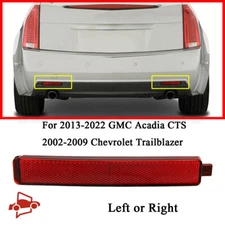 For 2008-2013 Cadillac CTS 2009 2010 2011 Rear Left Right Bumper Reflector Trim