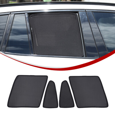 Black Rear Window Screen Sun Shade Mesh For BMW X3 G01 2018-2024