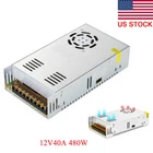 AC TO DC 12V 40A 480W Switch Power Supply Adapter Driver For Led Strip Light