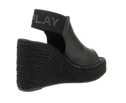 Sandalias de mujer Replay Tyne GWP4G C0008S - negras - Imagen 2 de 6