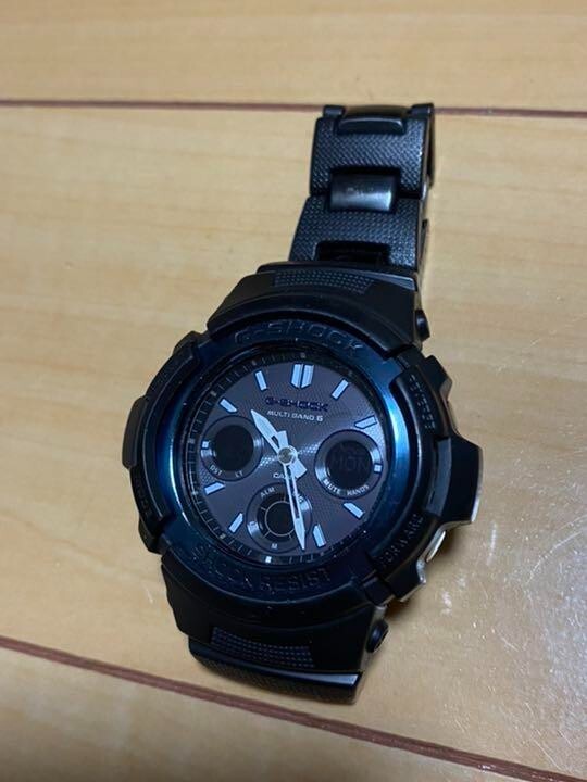 Casio G-SHOCK AWG-M100BC-2AJF Black Men's WristWatch Radio wave solar type  Used