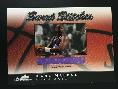 2003-04 Fleer Showcase Sweet Stitches Memorabilia Jersey SS-KM Karl Malone