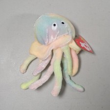 Ty Teenie Beanie Babies Mini Plush Goochy the Jellyfish With Tags 5" Tall