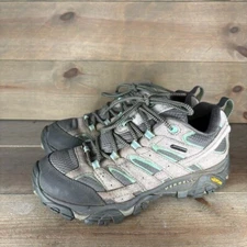 merrell moab 2 womens size 9.5 shoes brown waterproof hiking sneakers