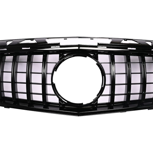 Gloss Black GT Front Grille For 2011-2014 Mercedes Benz CLS W218 CLS350 CLS500 - Picture 2 of 9