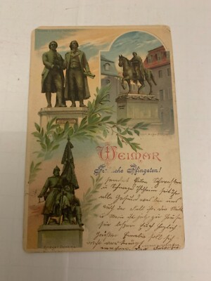 1902 Weimar Germany Postcard