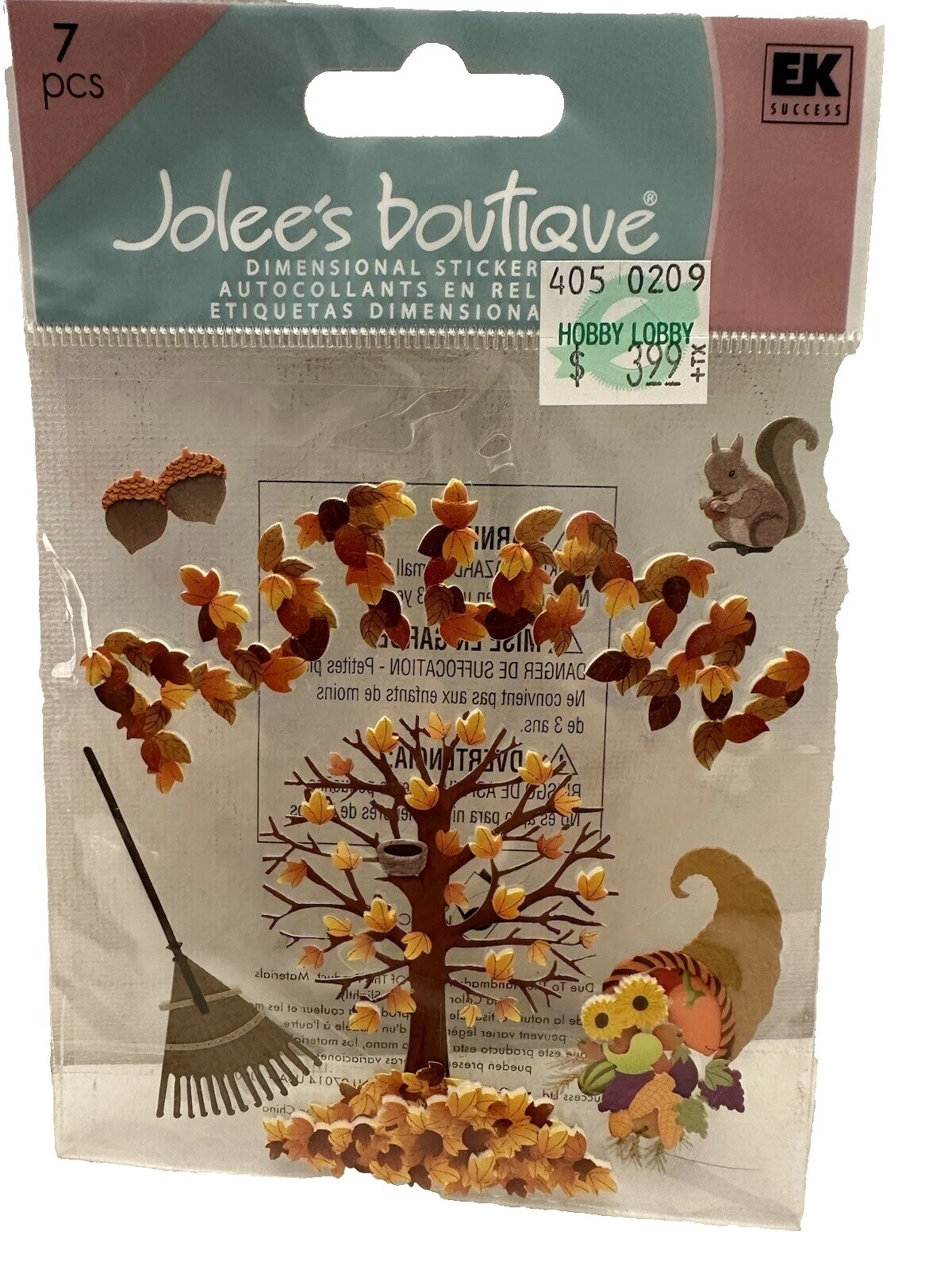 Color Jolee's Boutique multi-dimensional Pegatinas para colecciones de Recortes