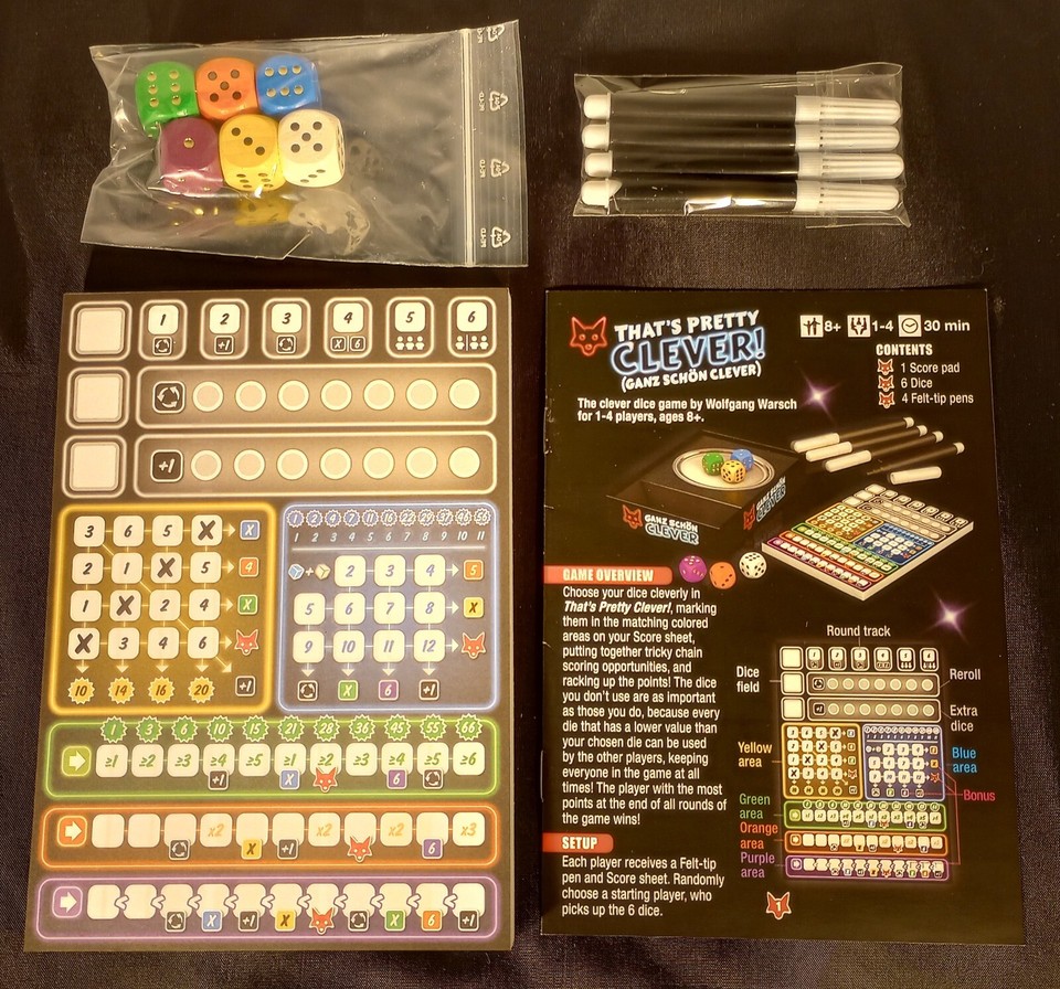 That's Pretty Clever (Ganz Schön Clever) Dice Family Board Game