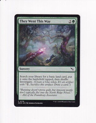 MAGIC THE GATHERING MTG MURDERS AT KARLOV MANOR THEY WENT THIS WAY (#2)