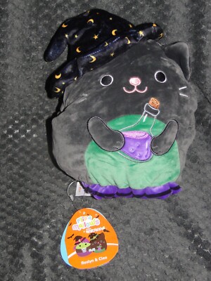 NEU SQUISHMALLOWS HALLOWEEN FLIP-A-MALLOWS CLEO KATZE ROSLYN GRÜNE HEXE 8''