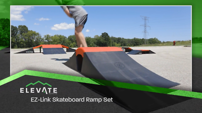 Elevate Outdoor Mini EZ-Link Skateboard Ramp Set with Slopes | eBay