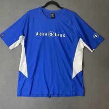 Aqua Lung Men's L Short Sleeve Loose Fit Rash guard Surf Swim Diving Scuba UPF50