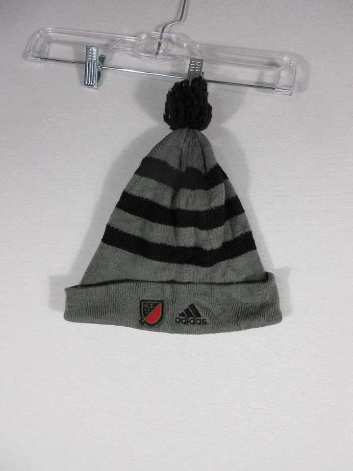 Adidas Atlanta United FC Gorro Acrílico con Pom Pom Talla Única Gris/Negro Foto 2 de 4