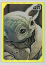 2023 Topps Star Wars Galaxy Europe Celebration Yellow /150 Grogu The Child za5