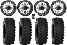 System 3 ST-3 14" Wheels Machined 32" ATX470 Tires Can-Am Defender