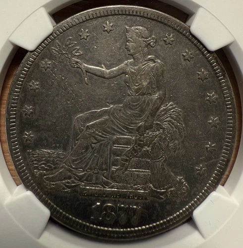 1877-S Trade Dollar NGC XF details