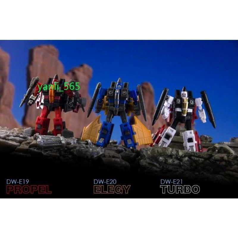 Dr.Wu DW-E21 DW-E20 DW-E19 TURBO ELEGY PROPEL Mini Transform Toys Action Figure - Image 3 of 4