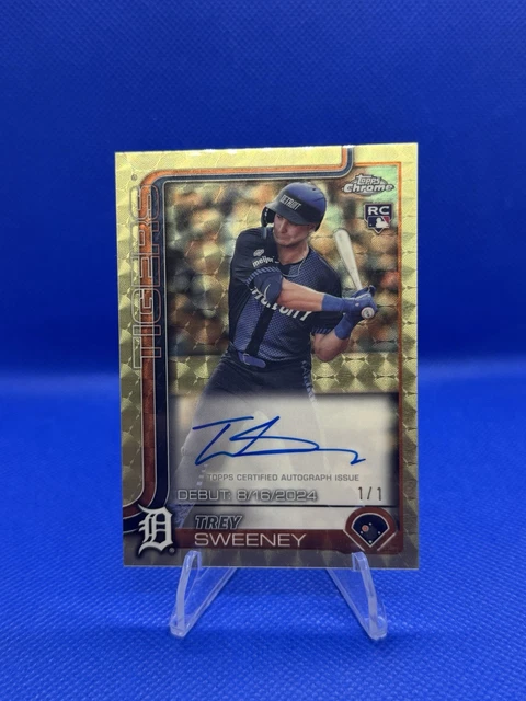 2025 Topps Chrome Update - Rookie Debuts Auto Trey Sweeney Superfractor 1/1🔥🔥