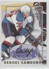 1997-98 Score Board Auto Collection Strongbox Sergei Samsonov #36 c7w